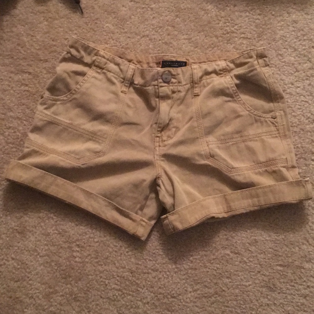 Sanctuary tan cargo shorts size 29